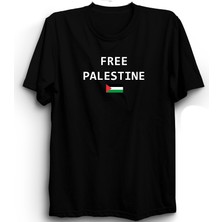 The Fame Özgür Filistin, Bayraklı, Free Palestine With Flag Tişört