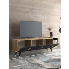 Secen London AR-12086 Agnus Tv Ünitesi Ceviz / Siyah Mermer
