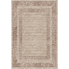 Dekoreko Dijital Salon Halısı Trend Keçe Kaymaz Taban Modern Dorothea  Kahve