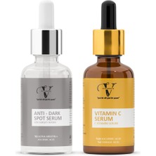 Vitanova Leke Karşıtı Cilt Tonu Eşitleyici Bakım Seti Leke Karşıtı Serum Vitamin C Serum 30 ml