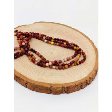 Yaşam Tohumu Jasper Taşı Faset Kesim Dizi 4mm (44530)