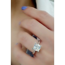 Sky Diamond Taşlı 925ayar Gümüş Tek Taş Yüzük