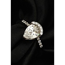 SKY DIAMOND gümüş tek taş yüzük