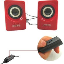 N62 1+1 Multimedia USB ve Jacklı Mini Hoparlör Yüksek Stereo Ses Sistemi (0)