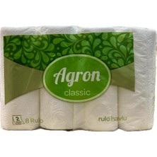 Agron Classic Rulo Havlu 8'li - 371716