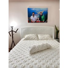Tly Home Textiles Baza Başlığı Peluş Çift Kişilik (Ekru )