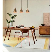 Demet Habek My Lights Mylights  Üçlü Eskitme  Kaplama  60 cm Taban  Vintage Sıralı Masa  Üstü Avize