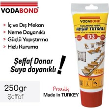 Vodabond Kullanıma Hazır D3 Ahşap Tutkalı Şeffaf 150 Gr.