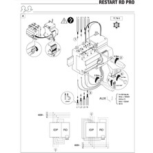 Gewiss GW90967-GWD4102 Restart Kaçak Akım Koruma Rölesi Otomatik Kurma Ünitesi- RCCB KAÇAK AKIM RÖLESİ 4P 25A AC/30 mA 2M