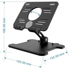 Nokta’s Katlanabilir Masaüstü Tablet ve Telefon Standı MC-352