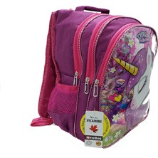 New Bags Newbag Kız Unicorn Okul ve Folyolu Beslenme Çantası (Yeni Sezon)