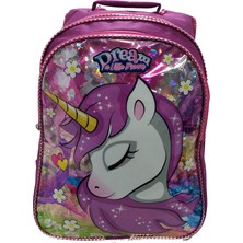 New Bags Newbag Kız Unicorn Okul ve Folyolu Beslenme Çantası (Yeni Sezon)