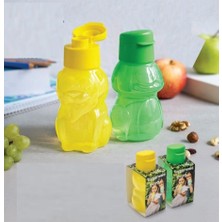 Tupperware Eco Şişe 350ML Sarı Aslan ve Yeşil Kurbağa Ikili Set Matara Suluk