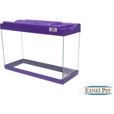 Kanki Pet 3518 Akvaryum Hazır Set Mor 35 cm