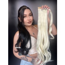 Peruk Market Bağcıklı Dalgalı At Kuyruğu - Açık Platin