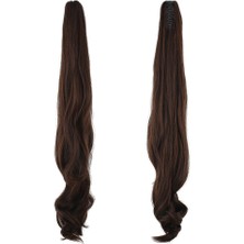 Peruk Market Tokalı Dalgalı At Kuyruğu - Kahve Karamel 80CM