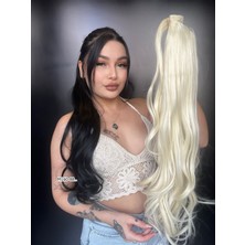 Peruk Market Bağcıklı Dalgalı At Kuyruğu - Platin