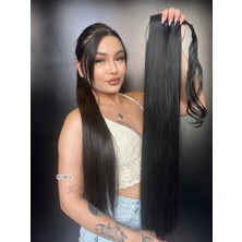 Peruk Market Cırtcırtlı Düz At Kuyruğu - Siyah