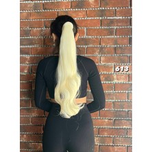 Peruk Market Bağlamalı Dalgalı At Kuyruğu - Açık Platin