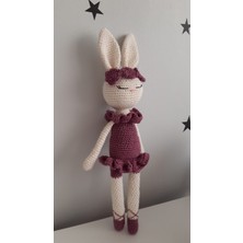 PalaZone Shop Amigurumi Kırmızı Balerin Tavşan Uyku Arkadaşı