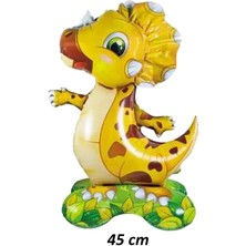 Pekshop Ayaklı Dinazor Folyo Balon Dik Durabilen Masa Üstü Boy Dinozor 45CM