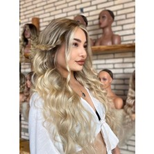 Peruk Market Front Lace Kişiye Özel Kumral Ombreli Tül Peruk Kasım Koleksiyonu 10