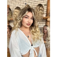 Peruk Market Front Lace Kişiye Özel Kumral Ombreli Tül Peruk Kasım Koleksiyonu 7