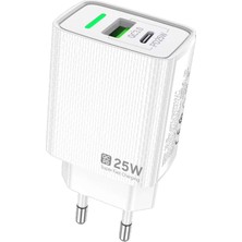 Zipax Galaxy J1 Şarj Aleti 3.0 Qualcomm Hızlı Şarj PD25W