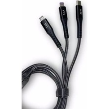 Zipax Vivo Y1S Şarj Kablosu 3in1