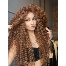 Peruk Market Afro Dalga El Yapımı Peruk Sıcak Kahve  3016