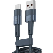 Zipax Reeder P13 Blue Max Pro Lite 2022 Şark Kablosu AZN-TQ-X08F 1m 66W Hasırlı Type C