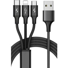 Zipax Apple Iphone 14 Şarj Kablosu 3in1