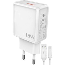 Zipax General Mobile Gm 21 Plus Şarj Aleti 18W Type C Hızlı Şarj - GR-GA39T