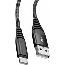 Zipax For Galaxy S9 Plus Şarj Kablosu Type C 3.0A 1.2m - GR-GD42T