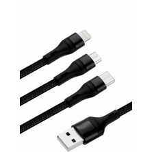 Zipax Xiaomi Redmi Note 2 Şarj Kablosu 3in1