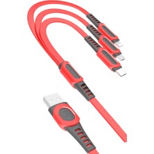Zipax Vivo Y11S Y15S Y21 Y20 Y20S Y51S Şarj Kablosu 3in1