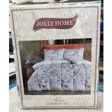 Jolly Home 4 Mevsim Çift Kişilik Kapitoneli Nevresim Takımı-Manolya Mavi