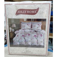 Jolly Home 4 Mevsim Tek Kişilik Kapitoneli Nevresim Takımı-Lina Mürdüm