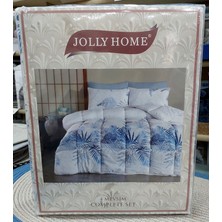 Jolly Home 4 Mevsim Tek Kişilik Kapitoneli Nevresim Takımı-Kumsal Lacivert