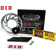 Dıd Zincir Dişli Seti Yamaha MT-125 (125 Cc)  (2015-2020) / Zincir : DID-428D (ÇELIK)-132 / Dişli: Sunstar (14T-48T)