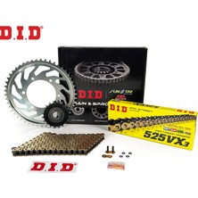 Dıd Zincir Dişli Seti Yamaha Mt-10 / Sp (1000 Cc) (2022-2022) / Zincir : DID-525VX3 (GOLD)-114 / Dişli: Jt (16T) - Sunstar (43T)