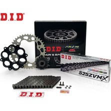 Dıd Zincir Dişli Seti Ducatı Monster 1100 Abs (1100 Cc)  (2010-2011) / Zincir : DID-525ZVM-X (ÇELIK)-104 / Dişli: Jt (15T) - Sunstar (39T)