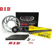 Dıd Zincir Dişli Seti Suzukı Rf (600 Cc)  (1993-1997) / Zincir : DID-530VX3 (ÇELIK)-108 / Dişli: Jt (15T-47T)