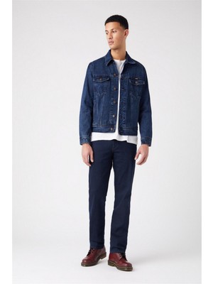 Wrangler Texas Straight Fit Normal Bel Denim Esnek Jean Kot Pantolon Erkek Günlük Kullanım İçin Kanvas Kumaş