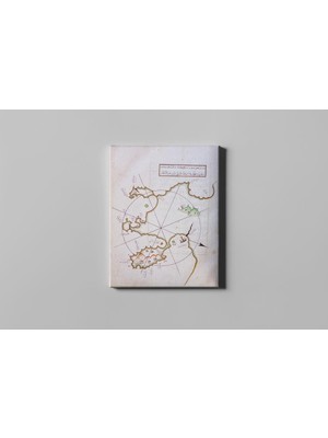 Fotolyo Piri Reis Kitab-I Bahriye Aynaroz Haritası