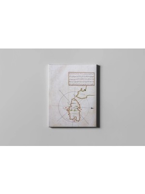 Fotolyo Piri Reis Kitab-I Bahriye Istendin Haritası