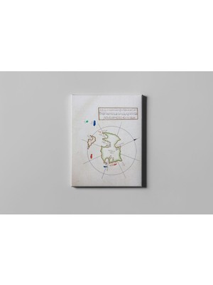 Fotolyo Piri Reis Kitab-I Bahriye Lise Adası Haritası