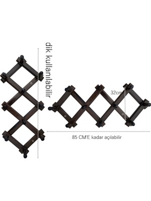 Transformacion 10 Pinli Ahşap Akordiyon Askı Paganelli Design