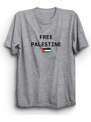 The Fame Özgür Filistin, Bayraklı, Free Palestine With Flag Tişört