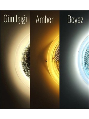 ŞANLED GU10 7W Amber-Beyaz -Gün Işık Ampül -1 Adet